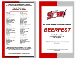 BEERFESTBEERFEST Jackson’S Blue Ribbon Pub Road America Jason Joers Roots Salon Jeff Zawicki Sheraton - Brookfield Saturday, Nov