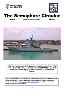 The Semaphore Circular No 659 the Beating Heart of the RNA May 2016