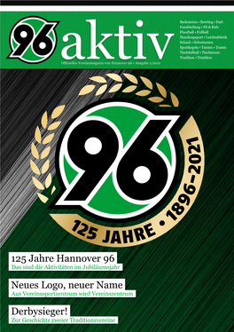 Derbysieger! Neues Logo, Neuer Name 125 Jahre Hannover 96