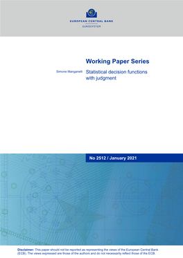 Statistical Decision Functions with Judgment