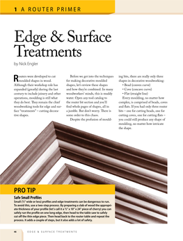 Edge & Surface Treatments