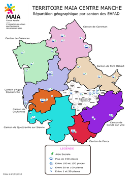 TERRITOIRE MAIA CENTRE MANCHE Répartition Géographique Par Canton Des EHPAD