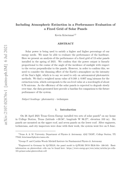 Arxiv:2107.02876V1 [Astro-Ph.IM] 6 Jul 2021 Technicians, and City Inspectors Were Done with Their Work, the System Went Live on 8 June