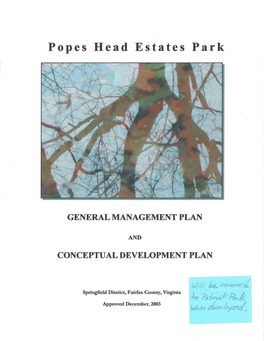 Patriot Park General Management Plan