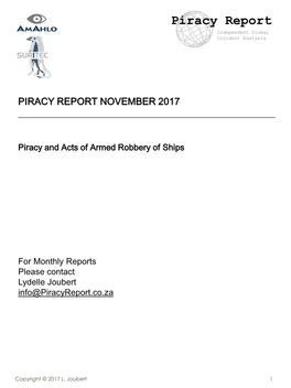 Piracy Report Independent Global Incident Analysis