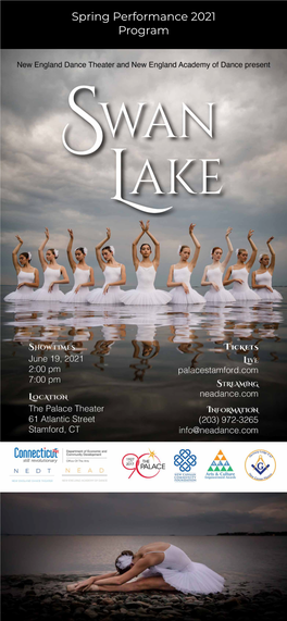 Spring Performance 2021 Program New England Academy of Dance & New England Dance Theater Present Swan Lake Featuring