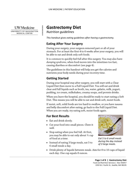 What Is Dumping Syndrome? After a Gastrectomy, Food and Fluids Move Through Your Digestive System More Quickly Than Usual