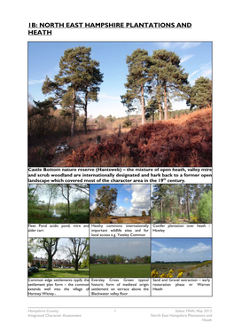 1B: North East Hampshire Plantations and Heath