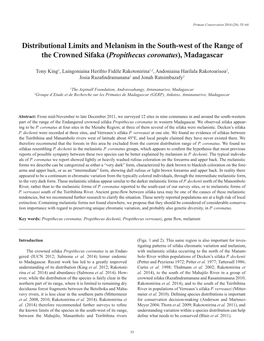 Distributional Limits and Melanism in Crowned Sifaka