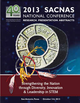 2013 Sacnas National Conference Research Presentation Abstracts