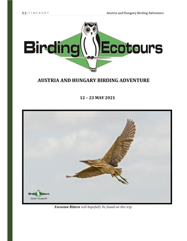 Austria and Hungary Birding Adventure