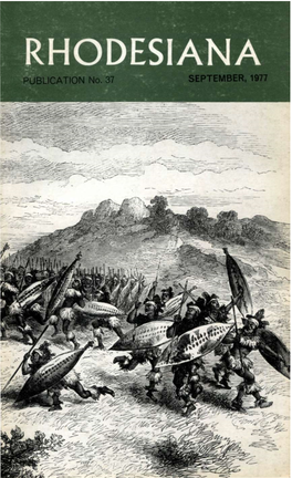 Rhodesiana Volume 37