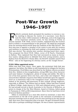 Post-War Growth 1946–1957