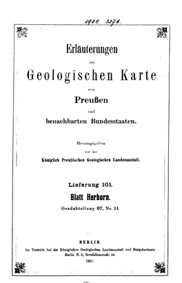 Geologischen Karte