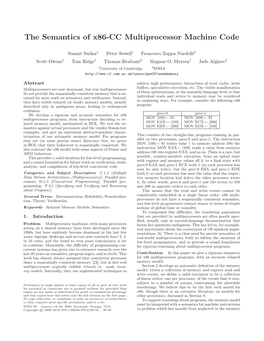 The Semantics of X86-CC Multiprocessor Machine Code