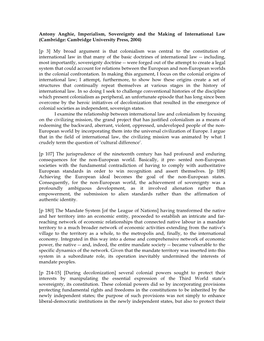 Antony Anghie, Imperialism, Sovereignty and the Making of International Law (Cambridge: Cambridge University Press, 2004)