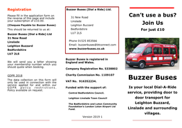 Buzzer Buses (Dial a Ride) Ltd