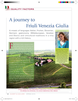 A Journey to Friuli Venezia Giulia
