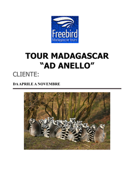 Tour Madagascar “Ad Anello” Cliente