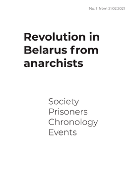 Revolution in Belarus from Anarchists