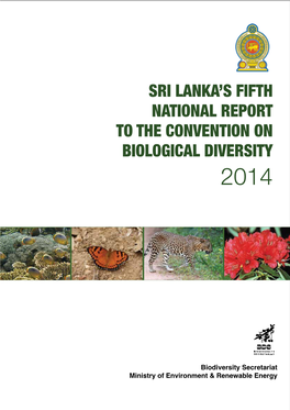 Sri Lanka's Fifth National Report to the Convention on Biological Diversity