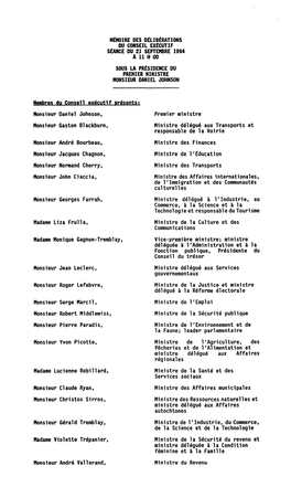 Mémoire Du 21 Septembre 1994