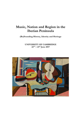 Music, Nation and Region in the Iberian Peninsula