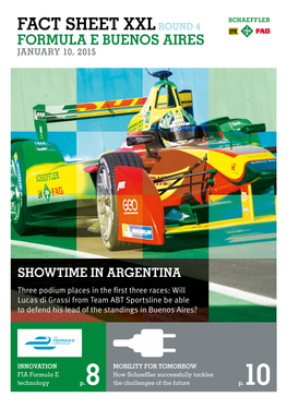 Fact Sheet XXL Formula E Buenos Aires 2015