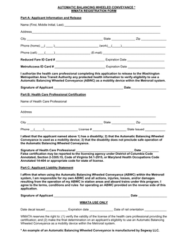 ABWC Registration Form