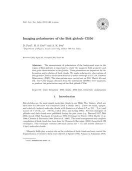 Imaging Polarimetry of the Bok Globule CB56