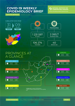 Provinces at a Glance