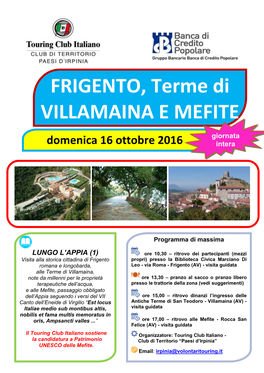 FRIGENTO, Terme Di VILLAMAINA E MEFITE