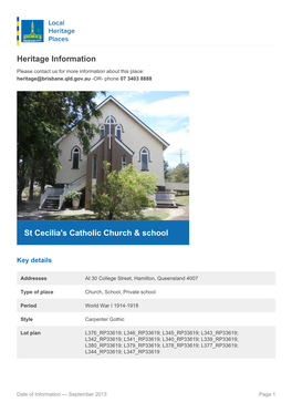 St Cecilia's Catholic Church & School