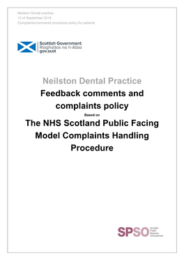 The NHS Scotland Customer Facing