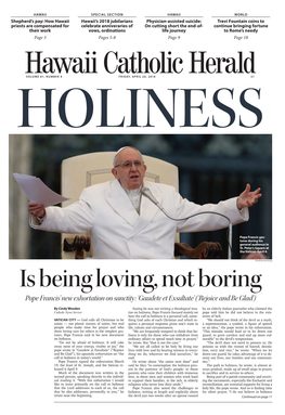 Pope Francis' New Exhortation on Sanctity