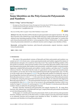 Some Identities on the Poly-Genocchi Polynomials and Numbers