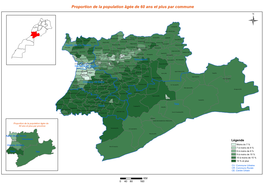 Proportion De La Population Âgée De 60 Ans Et Plus Par Commune Ü Toubkal(CR)