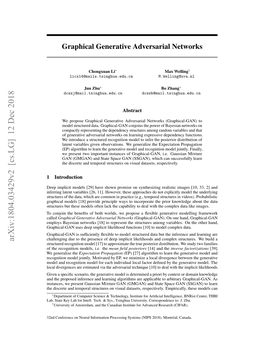 Graphical Generative Adversarial Networks