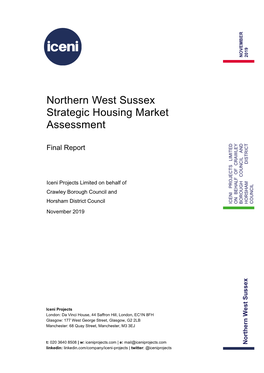 Northern West Sussex Strategic Housing Market Assessment