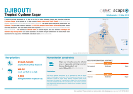 DJIBOUTI Briefing Note – 22 May 2018 Tropical Cyclone Sagar