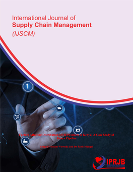 Factors Affecting Distribution of Oil Products in Kenya: a Case Study of Kenya Pipeline