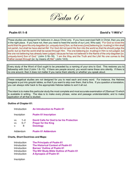 Psalm 61 (Pdf)