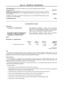 Head 60 — HIGHWAYS DEPARTMENT