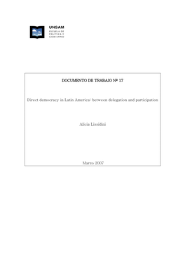 Direct Democracy in Latin America: Between Delegation and Participation