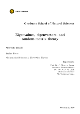 Eigenvalues, Eigenvectors, and Random-Matrix Theory