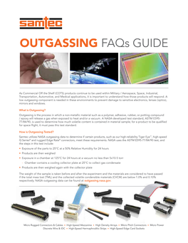 OUTGASSING Faqs GUIDE