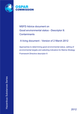 MSFD Advice Document on Good Environmental Status