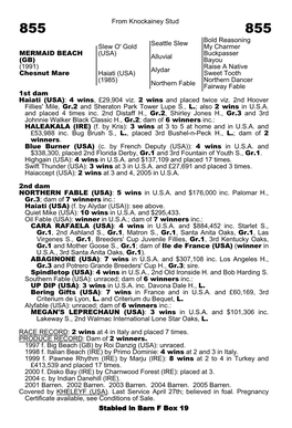 (USA) Alluvial Buckpasser Bayou Alydar Raise a Native S