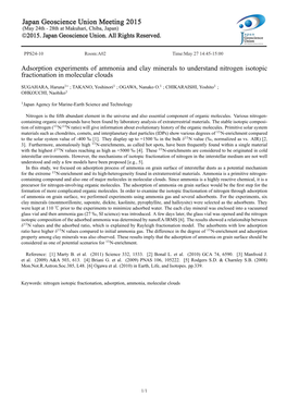 Adsorption Experiments of Ammonia and Clay Minerals to Understand Nitrogen Isotopic Fractionation in Molecular Clouds