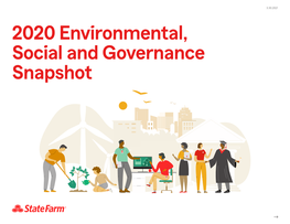 State Farm 2020 ESG Snapshot